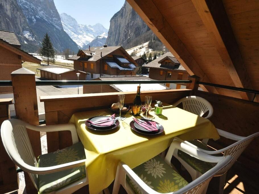 Apartmán Charming Penthouse Lauterbrunnen Exteriér fotografie